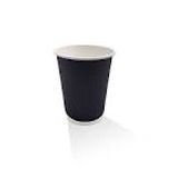 8oz Black Double Wall Coffee Cup 500Pcs Per Box
