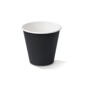 6oz Paper Cup Single wall Black -1000Per Box
