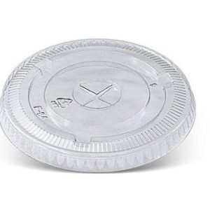 Flat Lid W X Slot Fits 10oz 12oz Cup - 1000 Pcs Per Box