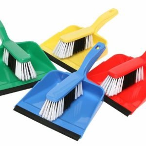 Dustpan with Brush Set Blue Per Pcs