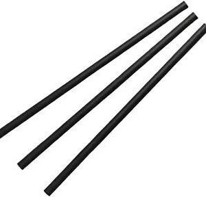 Regular Paper Straw 6mm 2500Pcs Per Box - Black