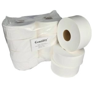 GENTILITY Jumbo toilet Tissue 300m 2Ply Per Box