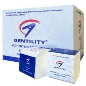 GENTILITY Interleaved Toilet Tissue 250Sheet 2Ply Per Box