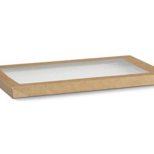 Kraft Catering Tray Lid Large 80mm - 100 Pcs Per Box