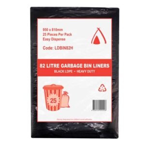 82L Bin Liners Heavy Duty - 250Psc