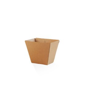 Chip Cup Brown Plain Kraft 500 Pcs Per Box