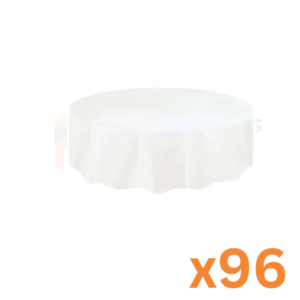 White Round Table Cover Sheet - 96Psc Per Box